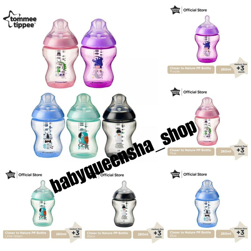 Tommee Tippee close to nature limited edition/tommee tippee/tommee tippee botol susu 260ml