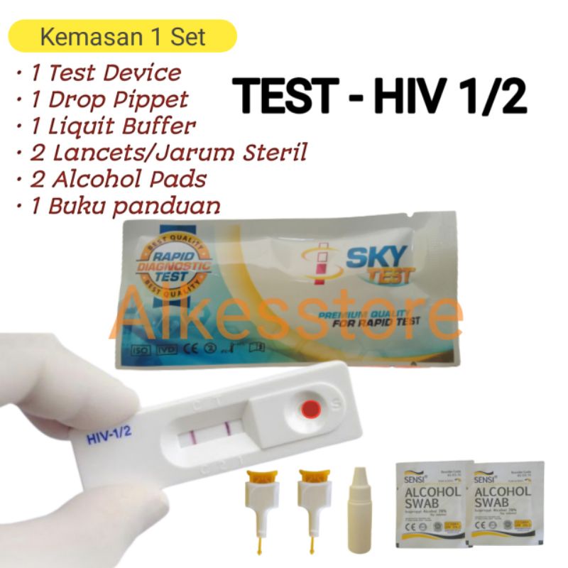 Jual Alat Test HIV 1/2 Mandiri Satuan Merk SKY Test Shopee Indonesia