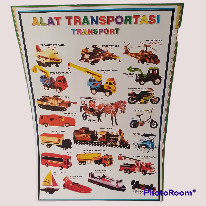 Poster Anak Alat Transportasi