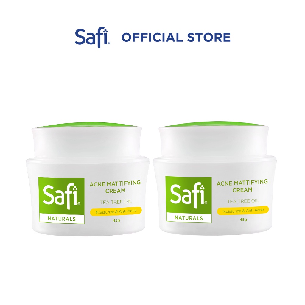 SAFI WHITE NATURAL ACNE MATTIFYING CREAM TEA TREE OIL