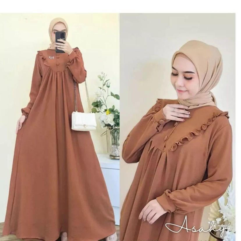 DRESS GAMIS JEANS WANITA PREMIUM BORDIR ASLI / GAMIS BUSUI / GAMIS DEWASA JEANS MURAH