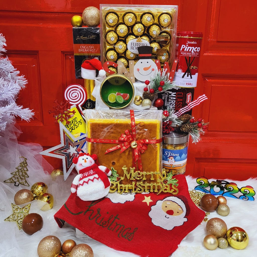 

Paket Dekorasi Hampers Natal Christmas Parcel Hadiah Kue Kering 324