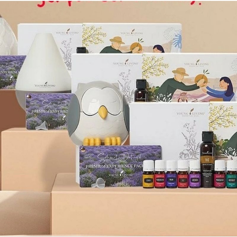 Young Living Premium Starter Kit Diffuser &amp; Essential Oil