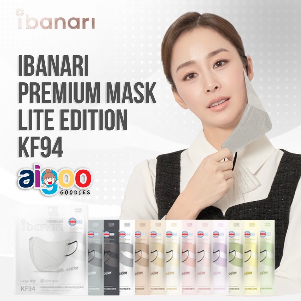IBANARI LITE EDITION KF 94 Korean Premium Mask  - KIM TAE HEE disposable mask sekali pakai - 100% OR