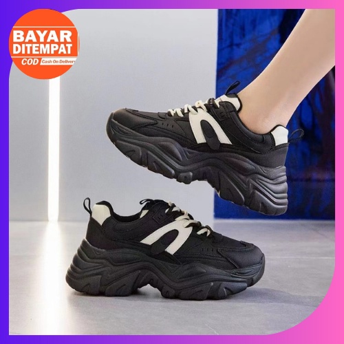 KZT-SW336 SEPATU SNEAKERS WANITA LEATHER VIRAL COD MURAH