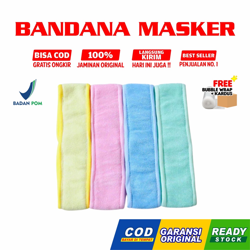 Bandana Masker / Headband / Bandana Facial / Bando Mandi / Bandana Masker / Bando Masker