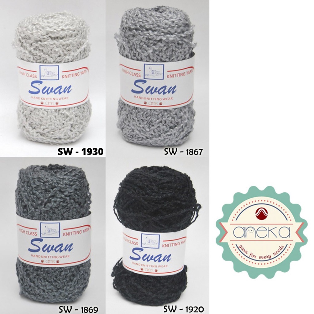 KATALOG -  Benang Rajut Swan / Keriting Yarn PART-2