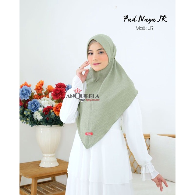 Jilbab Khimar Instan Pad Naya JR Ori Anqueela Hijab