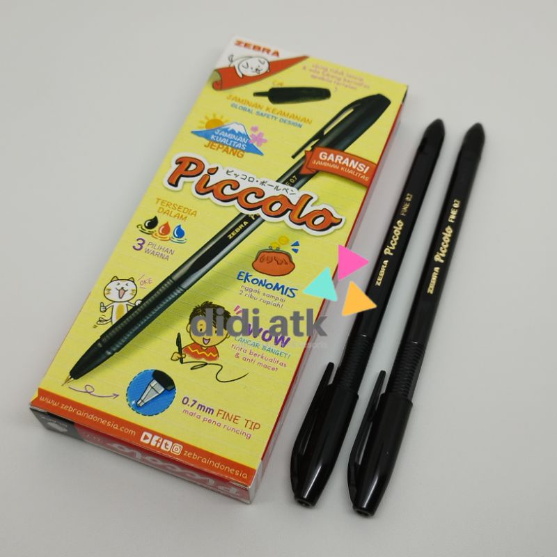 

Pulpen Zebra Piccolo 0.7mm 1 Pak (12 Pcs)