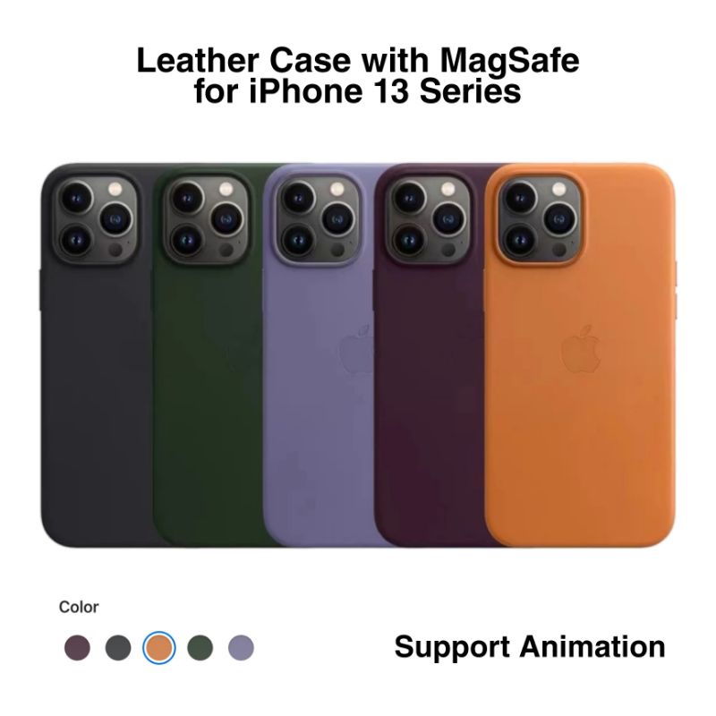 Leather Case MagSafe iPhone 13 / Mini / Pro / Max Magnetic Animation