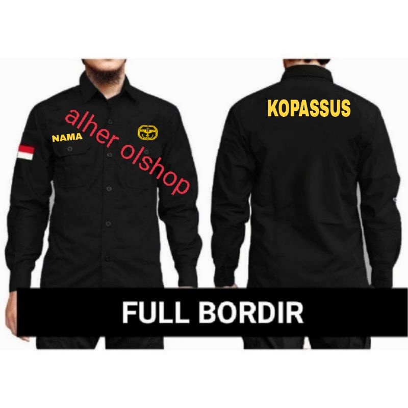 Jual Lengan Panjang Kemeja Kopassus Baju Kopassus Seragam Kopassus Pdl