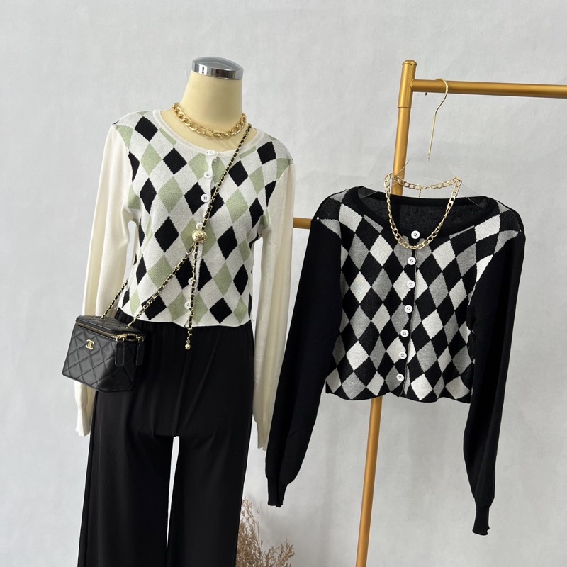 [LUXE.DLABEL] - E29 TOP [ Atasan Rajut Wanita Atasan Rajut Import wanita Atasan lengan panjang rajut Kaos wanita Vest wanita Atasan Wanita Atasan Halter tank Korea wanita Korean top Croptop Croptee Atasan perempuan Top premium quality]