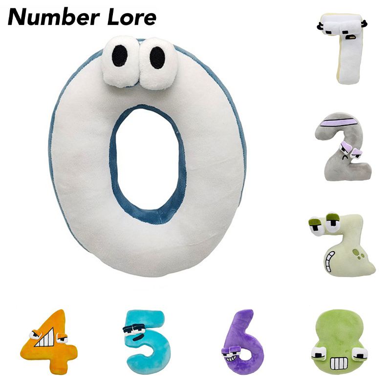 Must-have Number Lore Plush Baby Doll Boneka Lembut Mainan Edukasi Dekorasi Rumah Hadiah Xmas