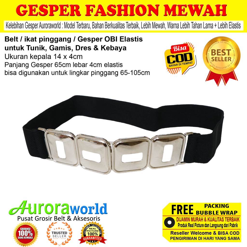 AURORAWORLD GESPER OBI KARET UNTUK DRESS GAMIS TUNIK IKAT PINGGANG CEWEK FASHION TERBARU UNTUK HIJAB TUNIK BELT KARET ELASTIS WANITA TERMURAH TERLARIS bisa COD