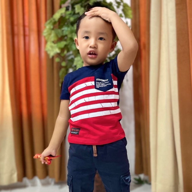 Baju Anak Laki Laki Distro Mydent Umur 1-7 Tahun Bahan Cotton 30S