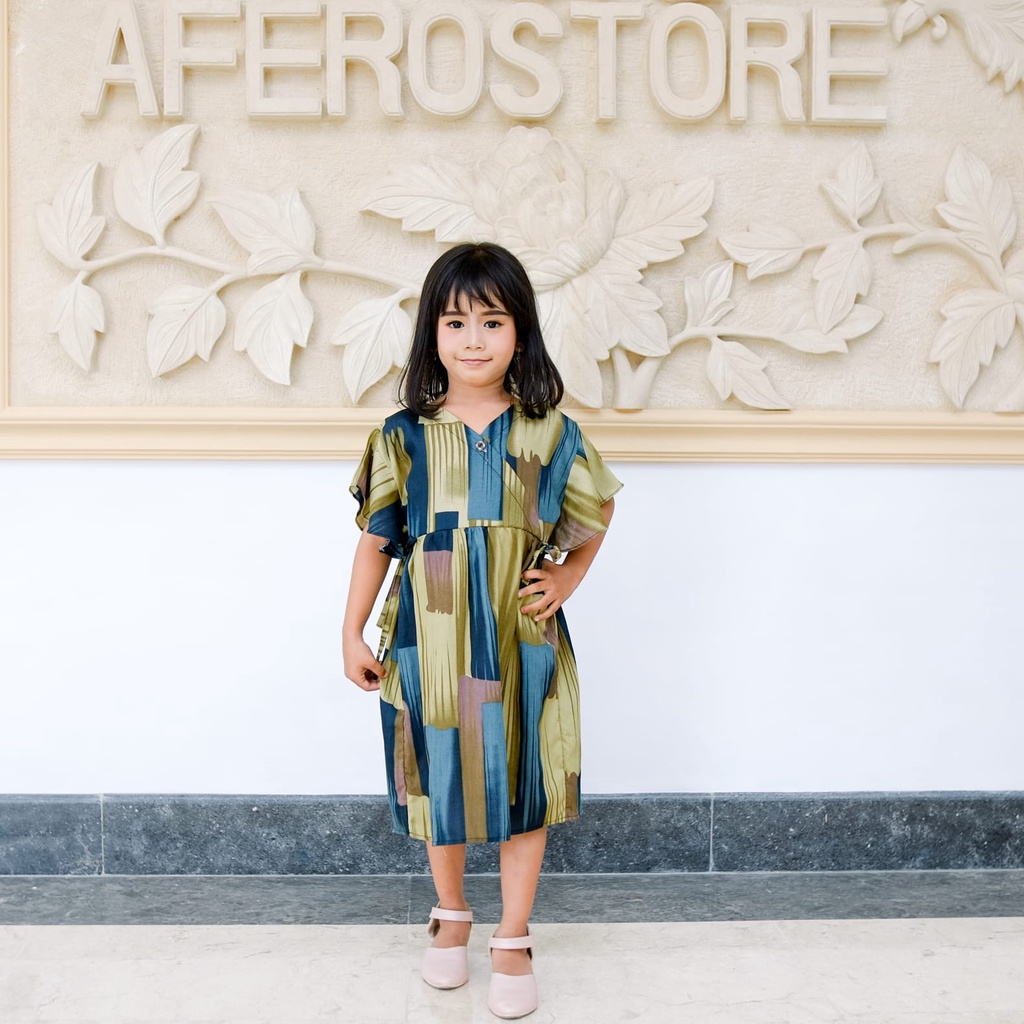 Daster Kimono Dress Rayon Anak 2-7 tahun | daster remaja