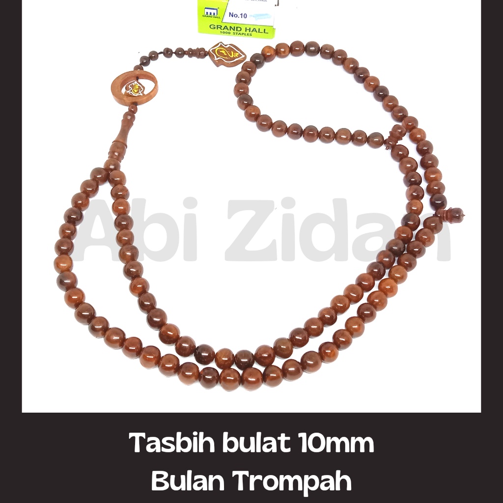 tasbih fashion muslim murah kaokah kaukah bulat 99 bulan trompah 10mm COD