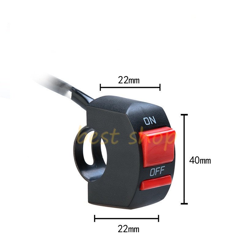 Saklar On / Off Lampu Depan LED Universal Untuk Stang Sepeda
