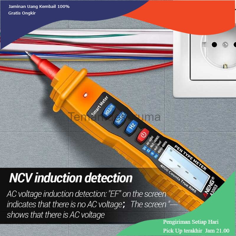 TD - PR2 Taffware ANENG Digital Multimeter Voltage Tester Pen - A3003