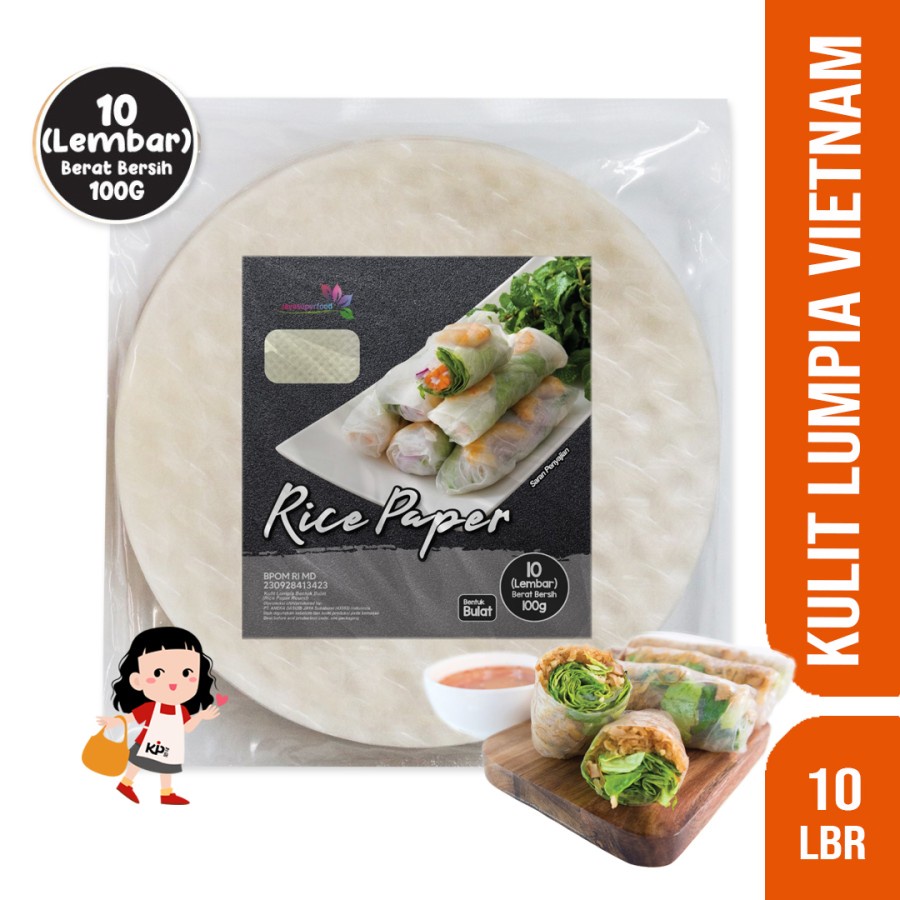 

Rice Paper | Kulit Lumpia Vietnam BANH TRANG 100g - BULAT