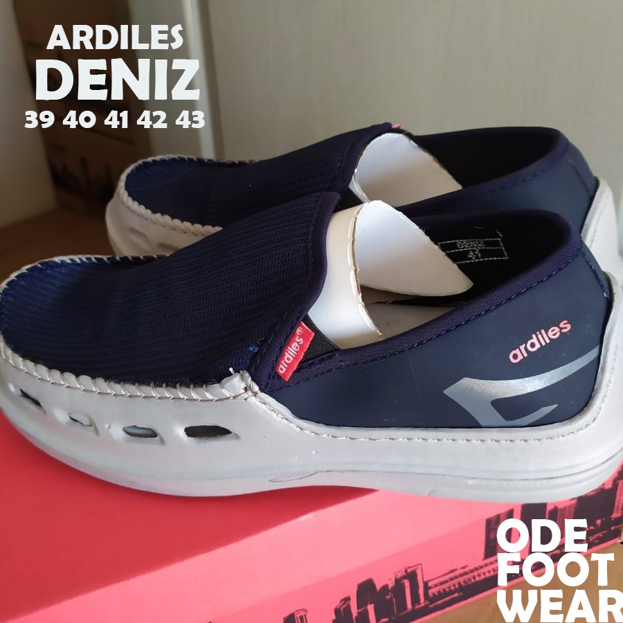 Sepatu pria slip on original ardiles nyaman anti selip kuliah kerja santai cepat kering - RPM hitam