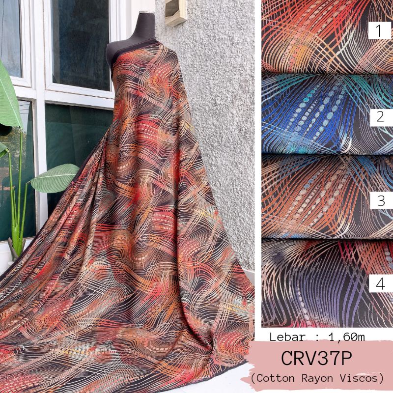 (HAURA TEXTILE) KAIN RAYON VISCOSE EXCLUSIVE GAMIS RAYON