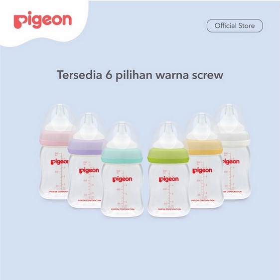 Pigeon Wide Neck 160ml 240ml / Pigeon Botol Susu Peristaltic Plus Nipple Bayi / Baby Newborn Murah