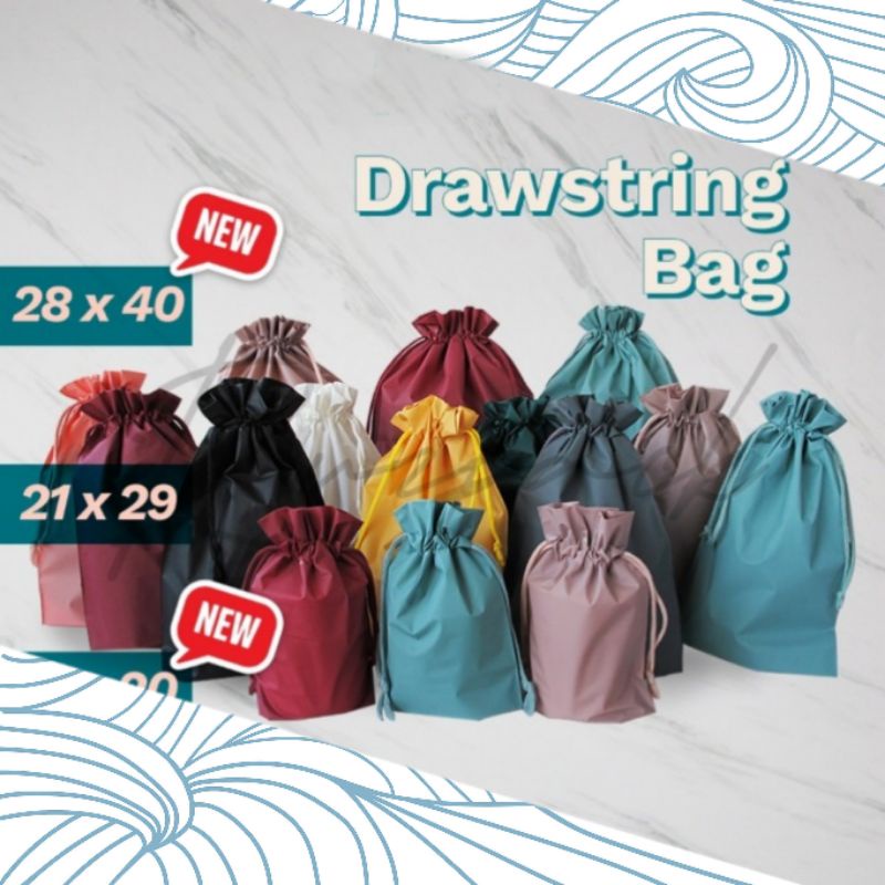 Tas Pouch Color Series pouch kosmetik serut organizer bag tas hampers serbaguna warna warni