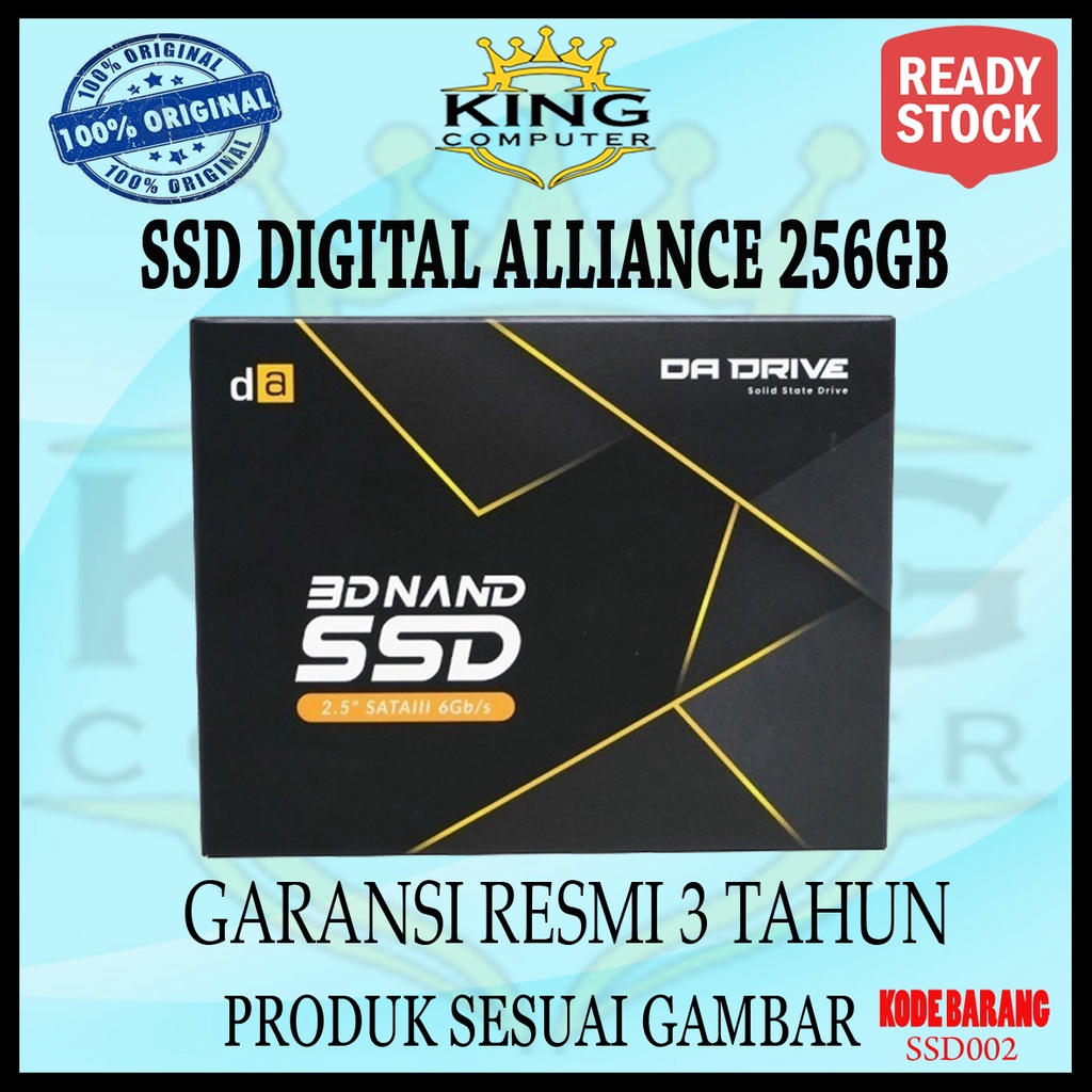 Dital Alliance Da Drive Ssd 256Gb Sata 3 - Ssd 3D Nd 256 Gb 2.5