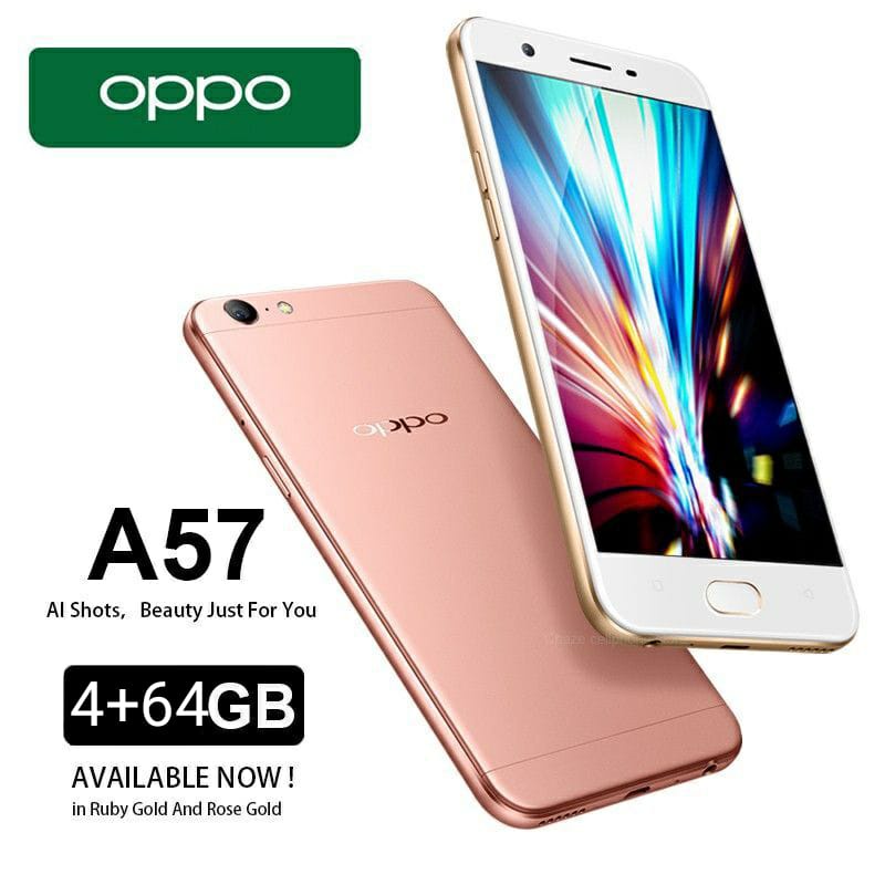 HP OPPO A57 Ram 4/64GB Smartphone 4G LET 5.2 inches 13MP+16MP Handphone COD