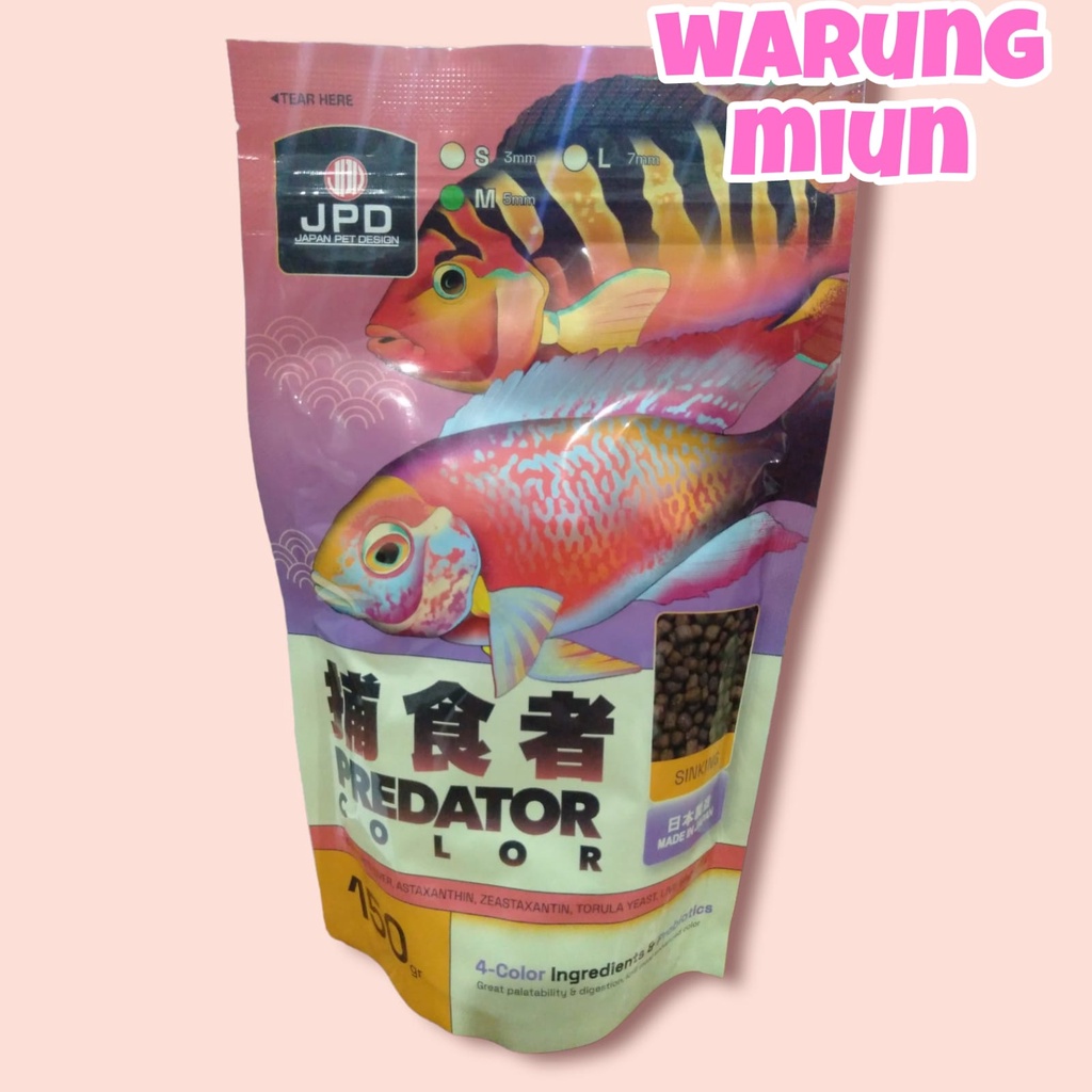 Pelet Ikan / JPD Predator Color Sinking 150gr