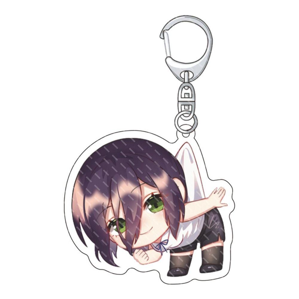 [Elegan] Chainsaw Man Gantungan Kunci Warna-Warni Diy Koleksi Aksesoris Denji Pochita Makima Power Key Ring Gantungan Kunci Mobil Ornamen Handbag Liontin Akrilik Chainsaw Man Keyring