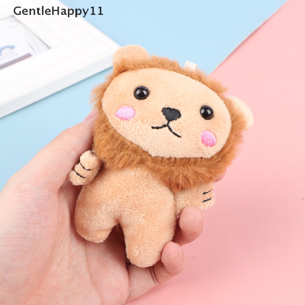 Gentlehappy 1pc Gantungan Kunci Boneka Singa Kecil