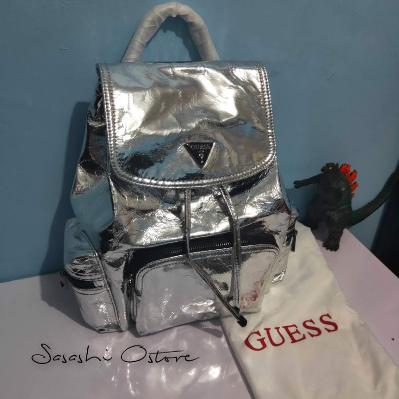 Tas Ransel Guess San Diego Original Silver