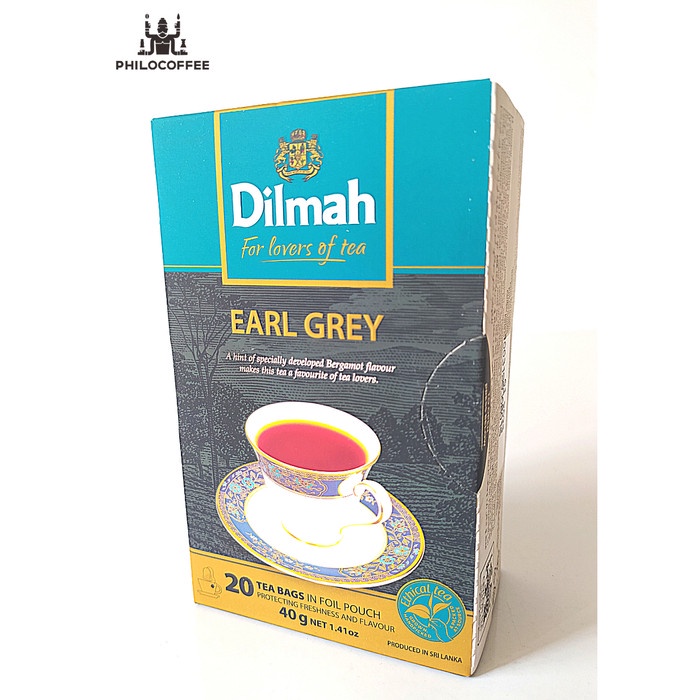 

BAYAR DITEMPAT Teh Dilmah Earl Grey (20 x 2gr) Tag Tbag Teh Celup Non-Amplop /TEH DIET/TEH