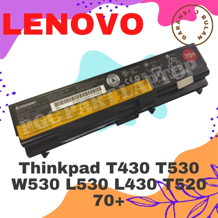 Baterai Original Lenovo Thinkpad T430 T530 W530 L530 L430 T520