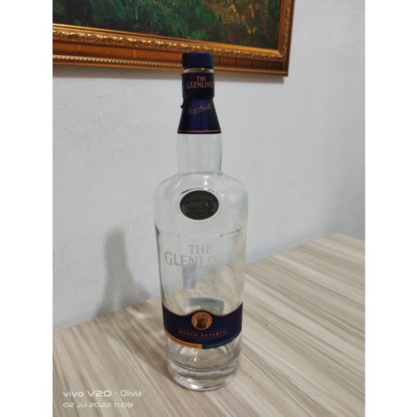 Pajangan Botol Bekas Glenlivet 1824 Kuno Jadul Antik