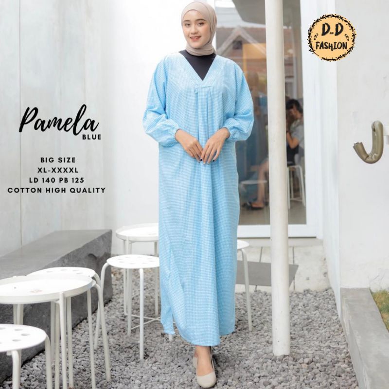 PAMELA DRES BIG SIZE LD 140 cm WANITA TERBARU BY DnD