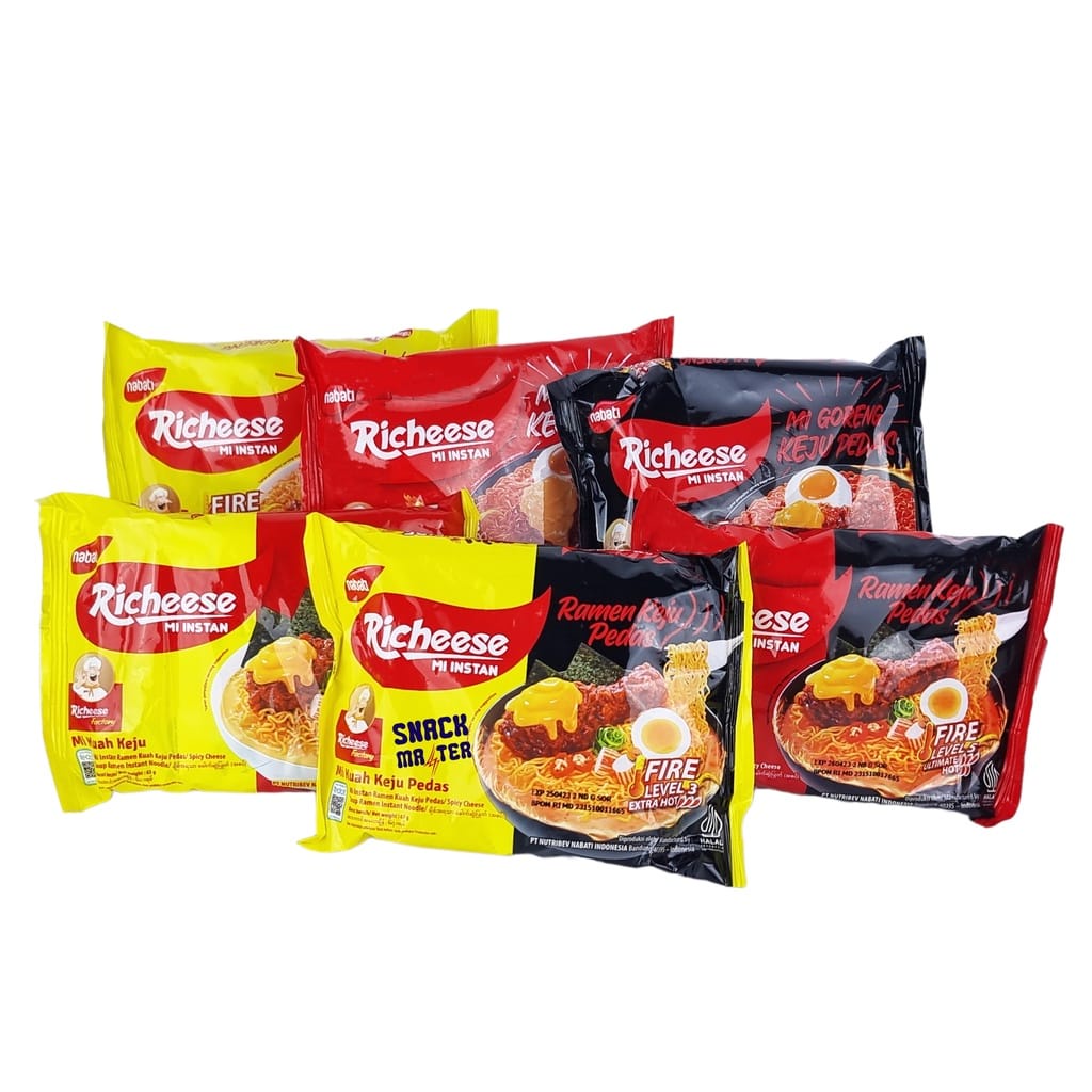 

Mie Richeese lv 0 3 5 variant Ramen Kuah dan Goreng