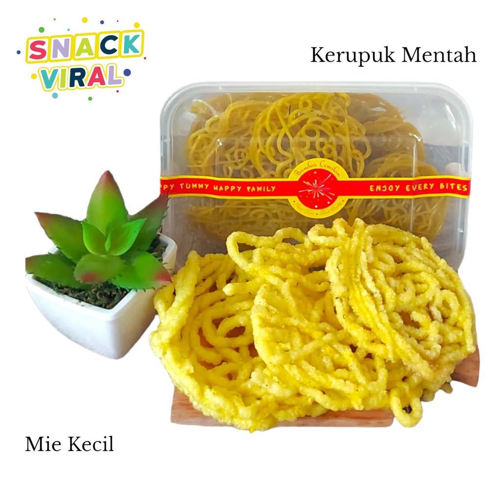 Jual Snack Viral Kerupuk Mie Kecil Golong Ciplok Kecil Kerupuk