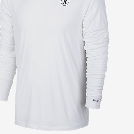 Kaos Lengan Panjang - Longsleeve Hurley 02 - Putih, M