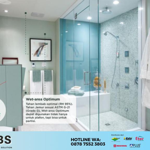 Gipsum WR Jayaboard 9mm / Gypsum Jaya Wet Area Tahan Anti Lembab
