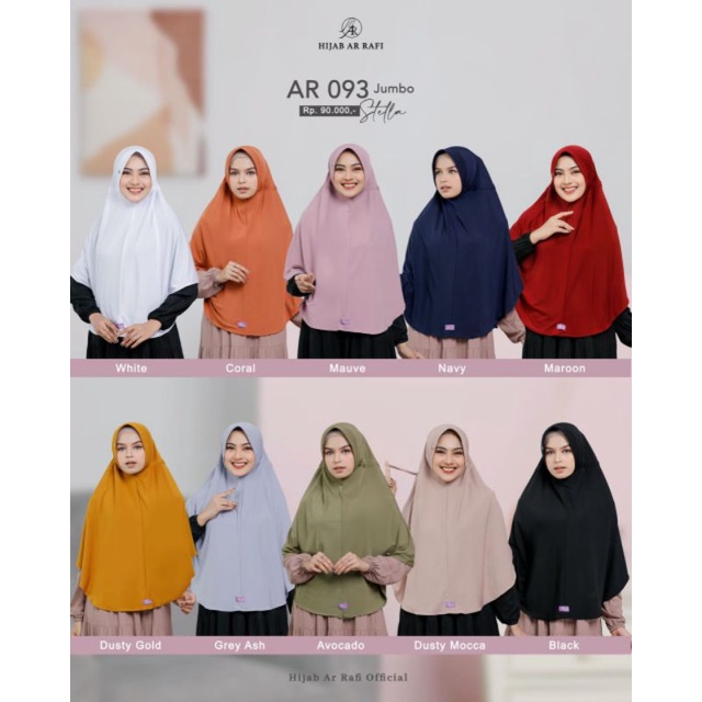 Arrafi Hijab Jilbab Kerudung Jumbo || Arrafi Hijab Pet Jumbo || Arrafi Hijab Serut Jumbo || Arrafi H