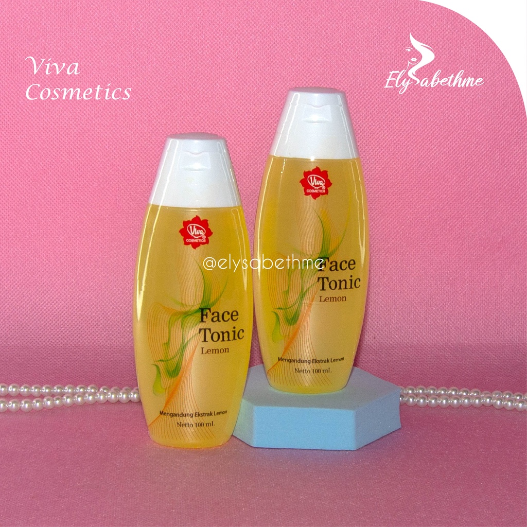 ✿ELYSABETHME✿ (🆅🅸🆅🅰) Viva face tonic pembersih wajah toner penyegar angkat makeup dan bedak