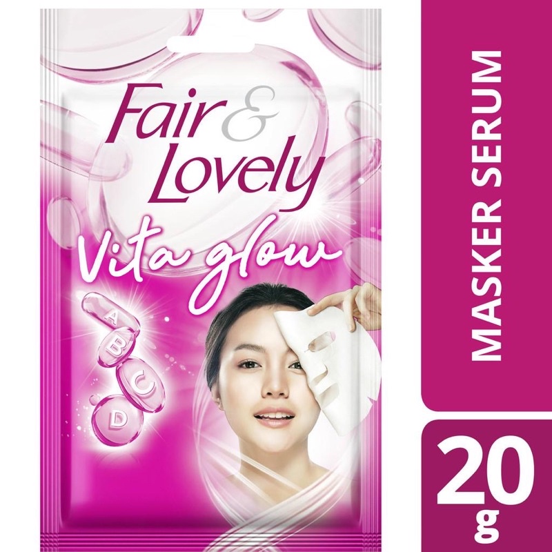 Fair &amp; Lovely Multivitamin Serum Sheet Mask/Glow &amp; Lovely Masker Serum -