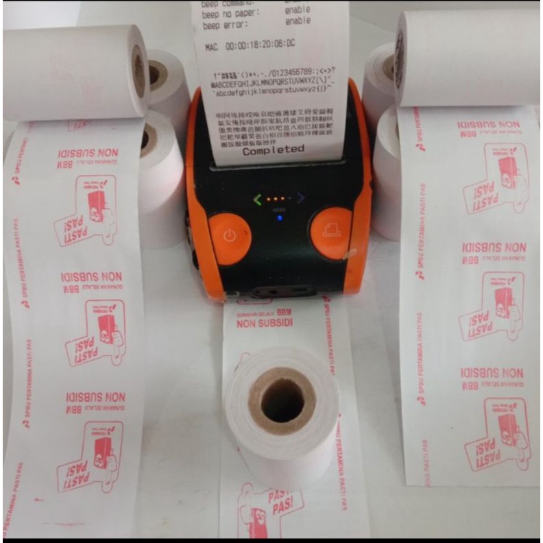 

Kertas Thermal Logo Pasti Pas Pertamina Ukuran 57/58x40mm