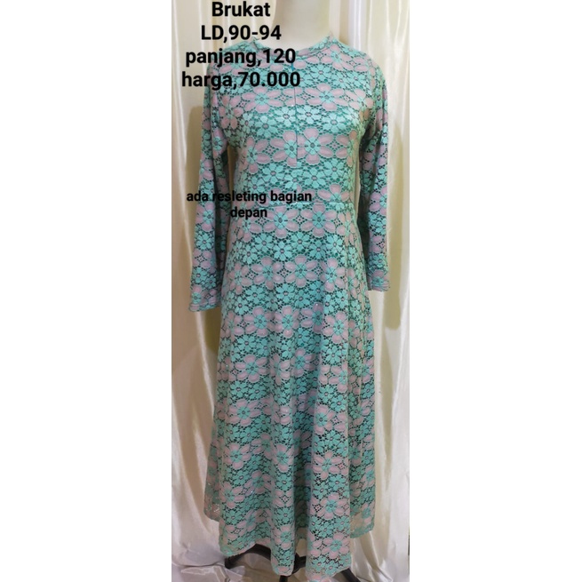 GAMIS BRUKAT TOSCA PINK GAMIS BROKAT GAMIS PESTA GAMIS CANTIK  GAMIS BUSUI / GAMIS PEMIUM / GAMIS PR