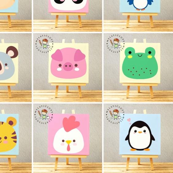 

DIY PAINT BY NUMBER KANVAS 20X20 - pinguin