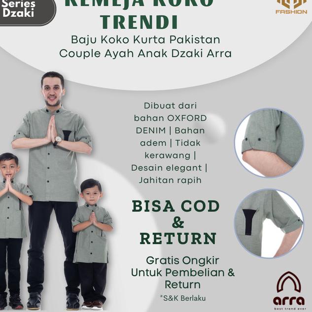 Baju Couple Keluarga Baju Lebaran Couple Sarimbit Keluarga Muslim - Putih, M-ANAK
