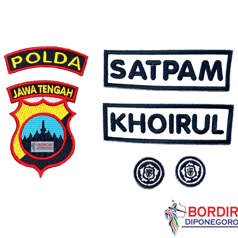 BORDIR SATPAM SECURITY TERBARU | ATRIBUT SATPAM | BORDIR SECURITY | ATRIBUT SATPAM TERBARU